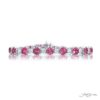 19.16 ctw Pink Sapphire & Diamond BraceletFancy Color