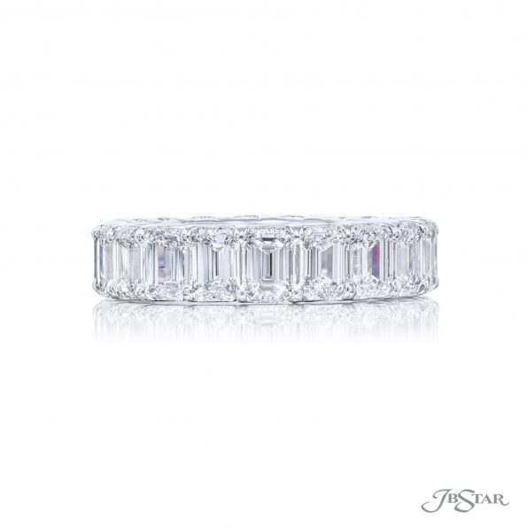 Diamond Eternity Band Emerald-Cut 6.85 ctw. Shared Prong