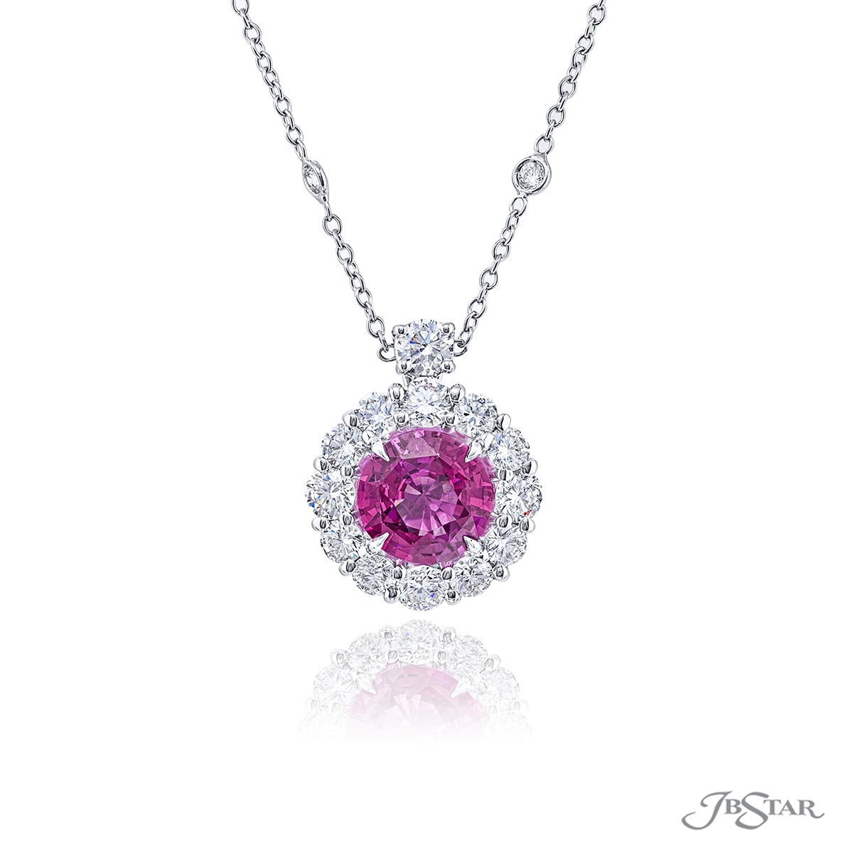 Pink Sapphire Necklace 