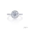 Diamond Engagement Ring 1.00 ct Halo Setting GIA Certified