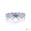 Diamond Semi-Mount Ring 0.5 ctw. Kite Cut Micro Pave