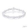 Diamond bracelet featuring oval and round diamonds