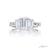 Diamond Engagment Ring Emerald-Cut 1.01 GIA Certified