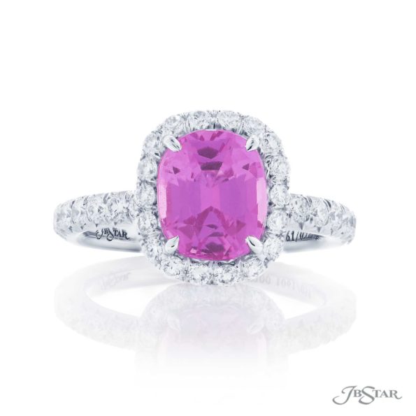 3.03 ct. Pink Sapphire and Diamond RingJewelry