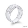 Cut Round Diamond Anniversary Wedding Band Micro Pave