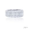 Wedding Band 37 Baguette and 58 Round Diamond Pave