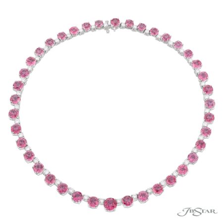 diamond pink necklace