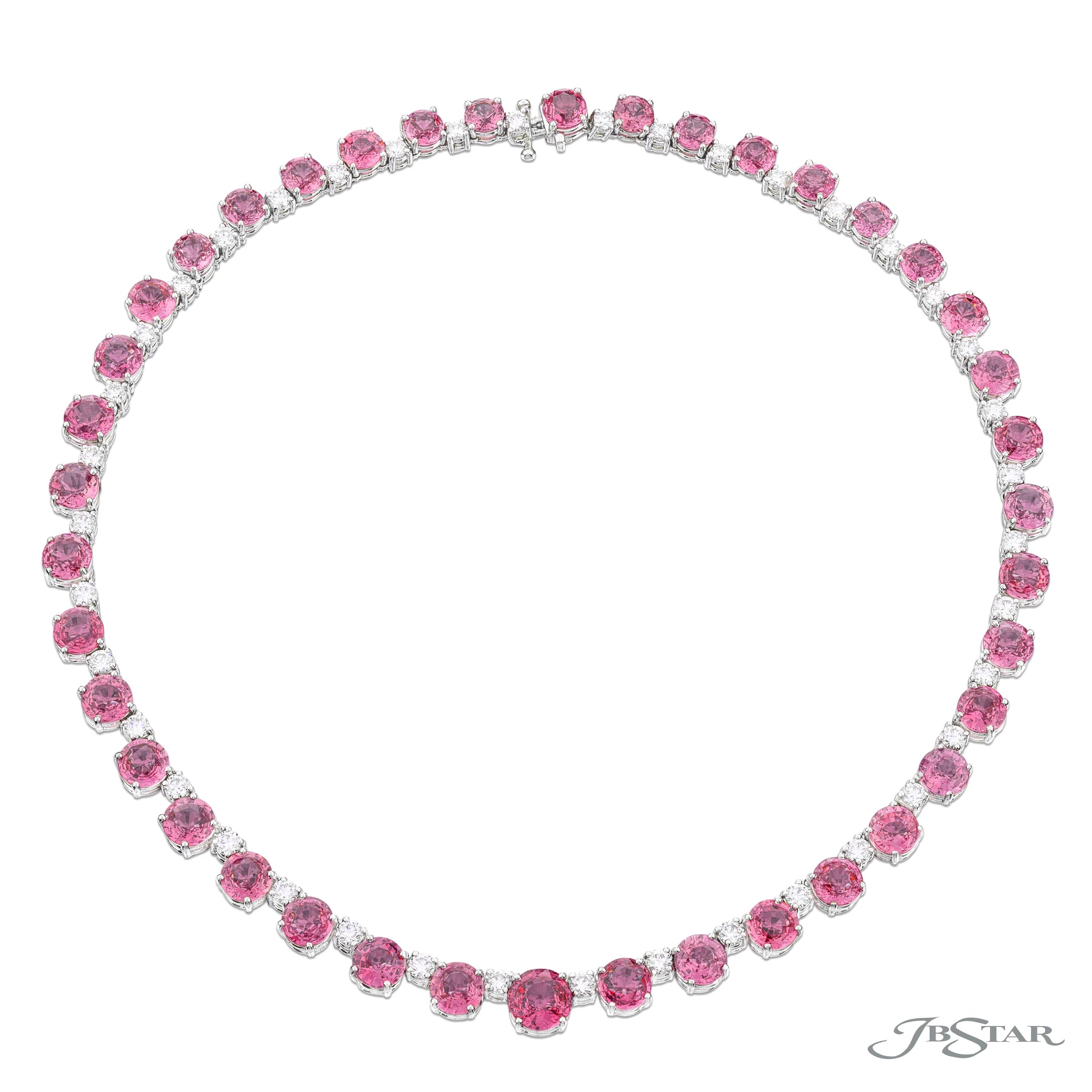 pink sapphire necklace price