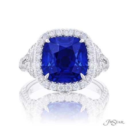 Sapphire & Diamond Ring 5.64 ct. Cushion Cut GIA Certified Sapphire & Diamond Ring 5.64 ct. Cushion Cut GIA Certified
