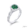 Emerald & Diamond Ring 1.01 ct. Emerald Cut Micro Pave