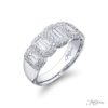 Diamond Wedding Band 5 Straight Baguette Bezel Set