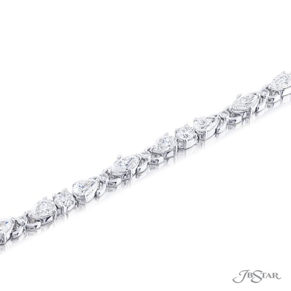 Diamond Bracelet Round Marquise & Pear-Shaped Diamonds