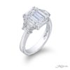 3.70 ct. Emerald-Cut Diamond Engagement Ring in Platinum