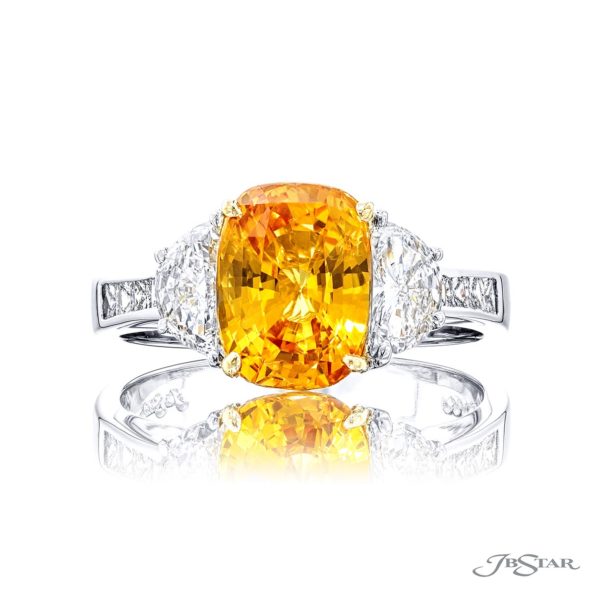2.04 ct Yellow Oval Diamond Engagement Ring