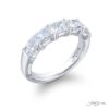 Elegance Elevated | Classic Single-Row Radiant-Cut Diamond Band in Platinum