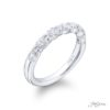 Diamond Wedding Band Oval 1.23 ctw. East to West Design