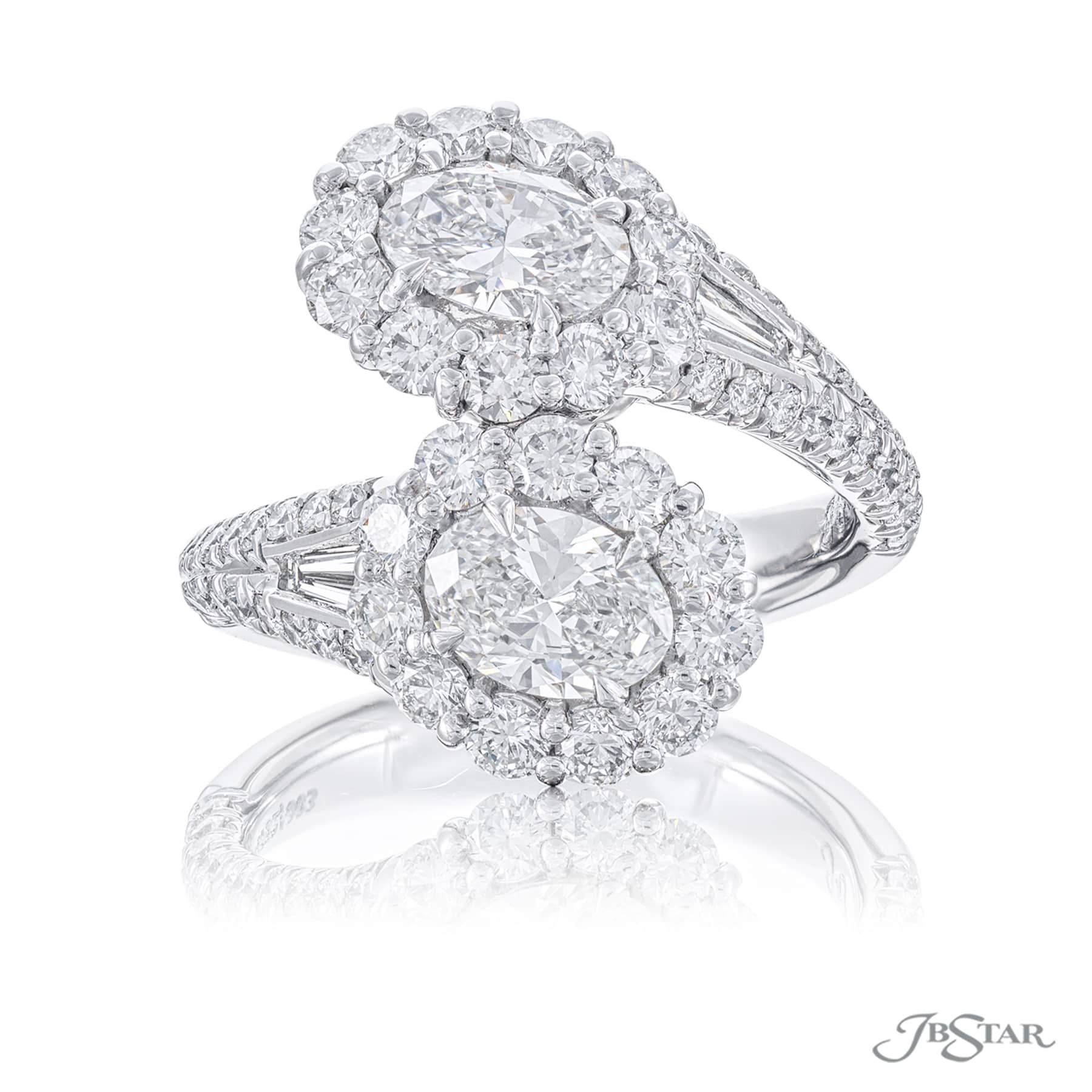 18K White Gold Micro Pave Cathedral Engagement Ring – Derco Diamonds