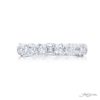 Single-Row Diamond Band | Round & Square Emerald-Cut Diamonds in Platinum