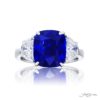Ruby & Diamond Ring Cushion Cut 5.01 ct. GRS Certified