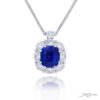 Exquisite Style: Our Signature 5.09 ct. Certified Sapphire and Diamond Pendant