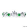 Oval Emerald and diamond bracelet