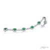 Oval Emerald and diamond bracelet