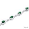 Oval Emerald and diamond bracelet