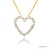Exquisite Style: Our Timeless Heart-Shaped Diamond Pendant in 18K Yellow Gold
