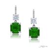 Gorgeous Glamour: 3.57 ctw. Certified Emerald & Diamond Drop Earrings