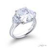 5.29 ct GIA Certified Diamond Ring | Cushion-Cut Diamond with Epaulet Diamonds in Platinum | Dazzling Brilliance by Jb Star