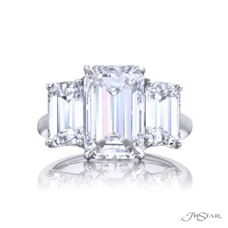 5.02 ct. GIA-Certified Emerald-Cut Diamond Engagement Ring in Platinum 5.02 ct. GIA-Certified Emerald-Cut Diamond Engagement Ring in Platinum