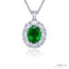 Exquisite Style: Our Signature 2.33 ct. Certified Emerald and Diamond Pendant