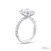 Platinum 1.72 ct Radiant Cut Diamond Engagement Ring