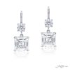 Timeless 4.27ctw. Certified Square Emerald-Cut Diamond Drop Earrings