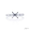 Diamond Semi-Mount Pear-Shaped & Round 0.70 ctw.