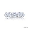 Classic GIA-Certified Round-Cut Diamond Band in Platinum