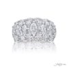 Elegance Elevated | Iconic Multi-Row Marquise and Tapered Baguette Diamond Band in Pure Platinum