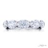 Elegance Elevated | Classic Single-Row GIA-Certified Diamond Band in Pure Platinum