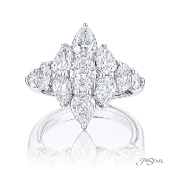 Pear Shaped and Oval Diamonds In A Stunning Design