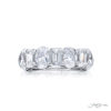 Iconic Single-Row Diamond Band | Oval & Emerald-Cut Diamonds in Platinum