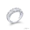 Iconic Single-Row Diamond Band | Emerald & Radiant-Cut | Handcrafted in Pure Platinum by Jewels by Star