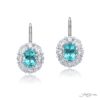 Timeless 2.49 ctw. Certified Paraiba Earrings with Diamond Accents in Platinum