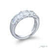 Classic Single-Row Diamond Band | Five Radiant-Cut Diamonds in Platinum