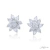 1.41 ctw Certified Floral Diamond Earrings in Platinum