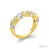 Classic Single-Row Fancy Yellow Diamond Band | Handcrafted in 18k Yellow Gold