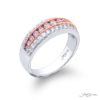 Elegance Elevated: Iconic Multi-Row Fancy Pink Diamond Band