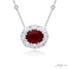Exquisite Style: Our One-of-a-Kind 3.18 ct. Certified Encircled Ruby Pendant