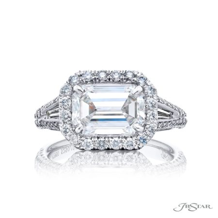 2.50 ct. GIA-Certified Emerald-Cut Diamond Ring in Platinum 2.50 ct. GIA-Certified Emerald-Cut Diamond Ring in Platinum