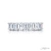 Diamond Eternity band 15 radiant-cut diamonds