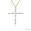 Exquisite Style: Our Timeless Diamond Cross Pendant in 18K Yellow Gold